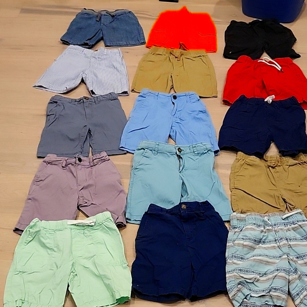 COPY - 7 pair of boys youth size 6 shorts from Carter's Old Navy Oshkosh cat li…